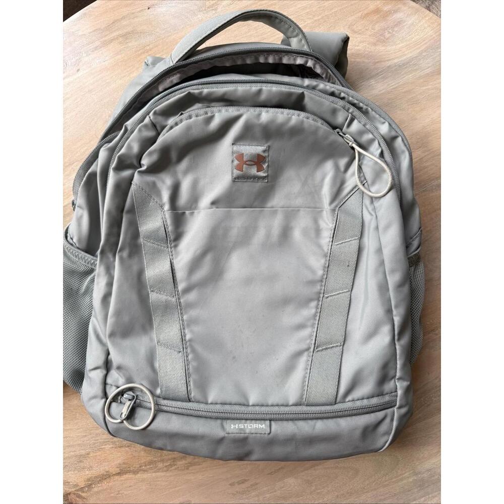 Under Armour Hustle‎ Storm Signature Backpack Womens Illusion Green OSFM
